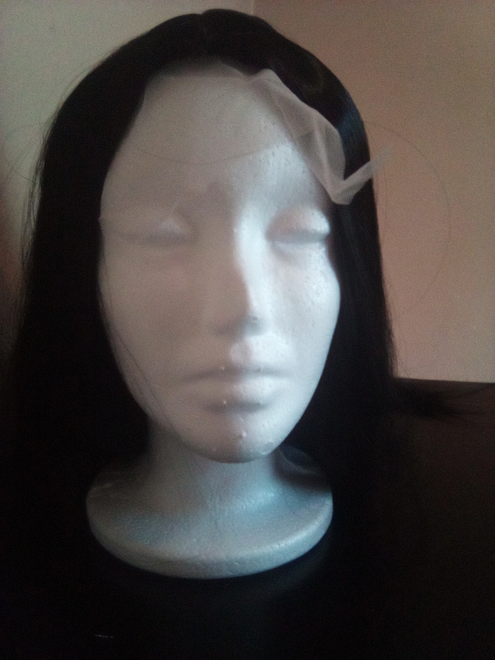 Natural Black Lace Front Wig with Straight Silky Finish